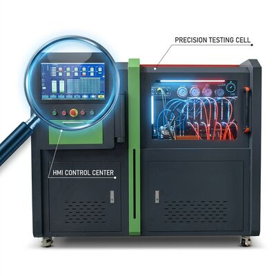 CRB-A1800 Высокоточная испытательная скамейка для насосов общего железнодорожного сообщения с сервоприводом с управлением закрытым циклом и максимальным испытательным давлением 2500 бар