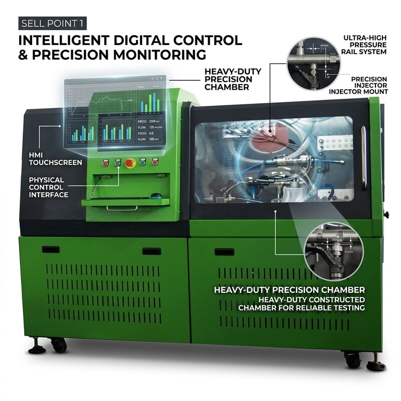CRB-D1500 Пробная скамейка для насосов общего железнодорожного сообщения с тяжелой системой охлаждения вентилятора 50 000+ часов работы и упрощенным управлением PLC